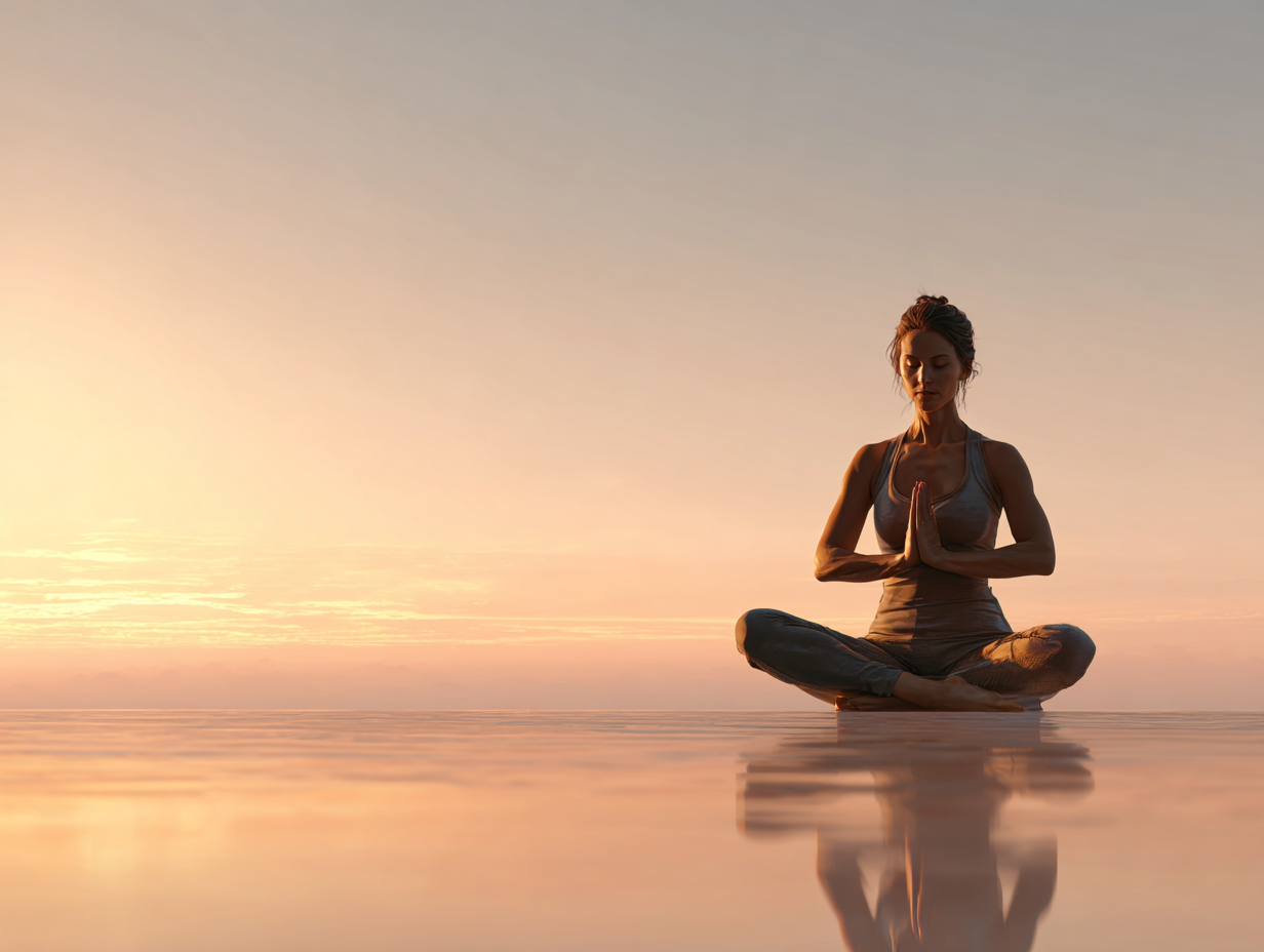 Фото: Група людей різного віку практикує йогу на природі